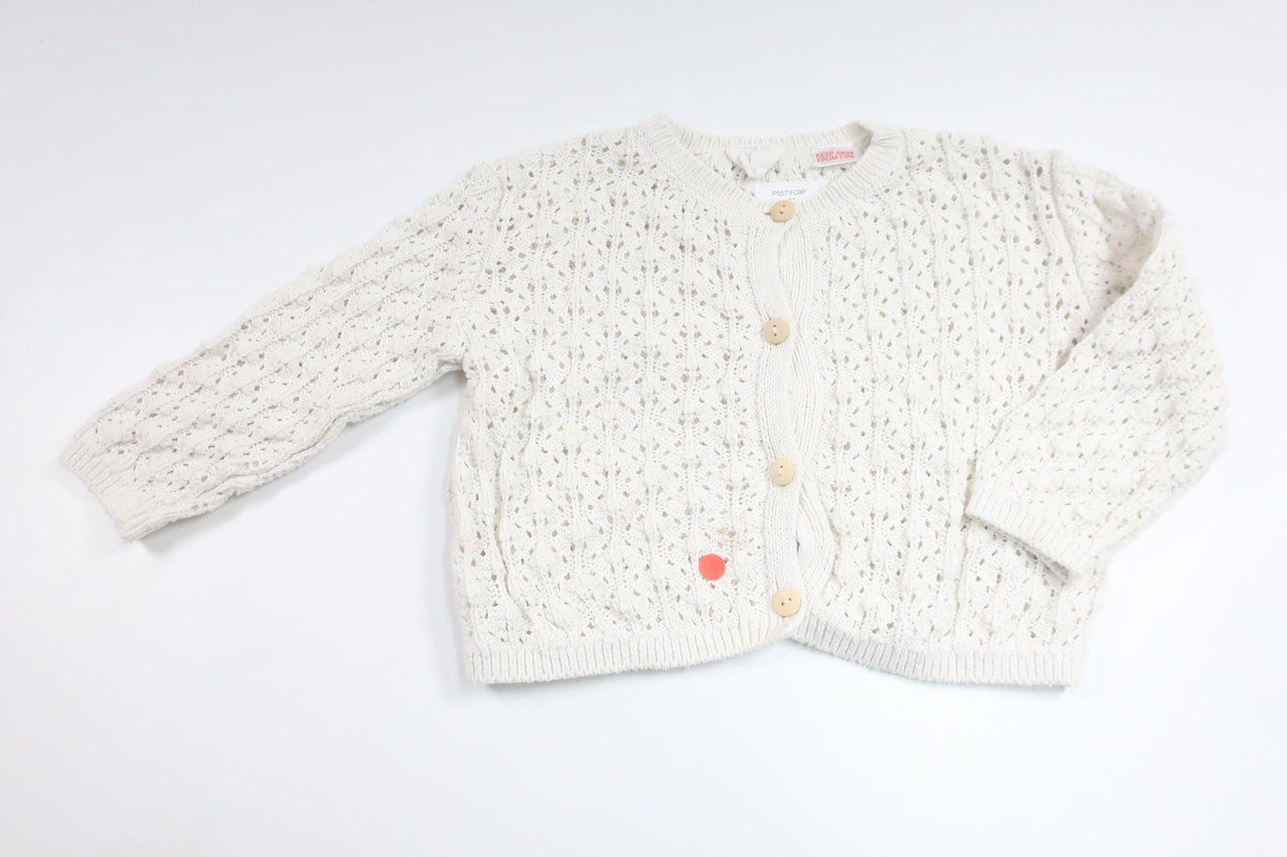 Stickad kofta från Zara - Storlek 86 - Vit