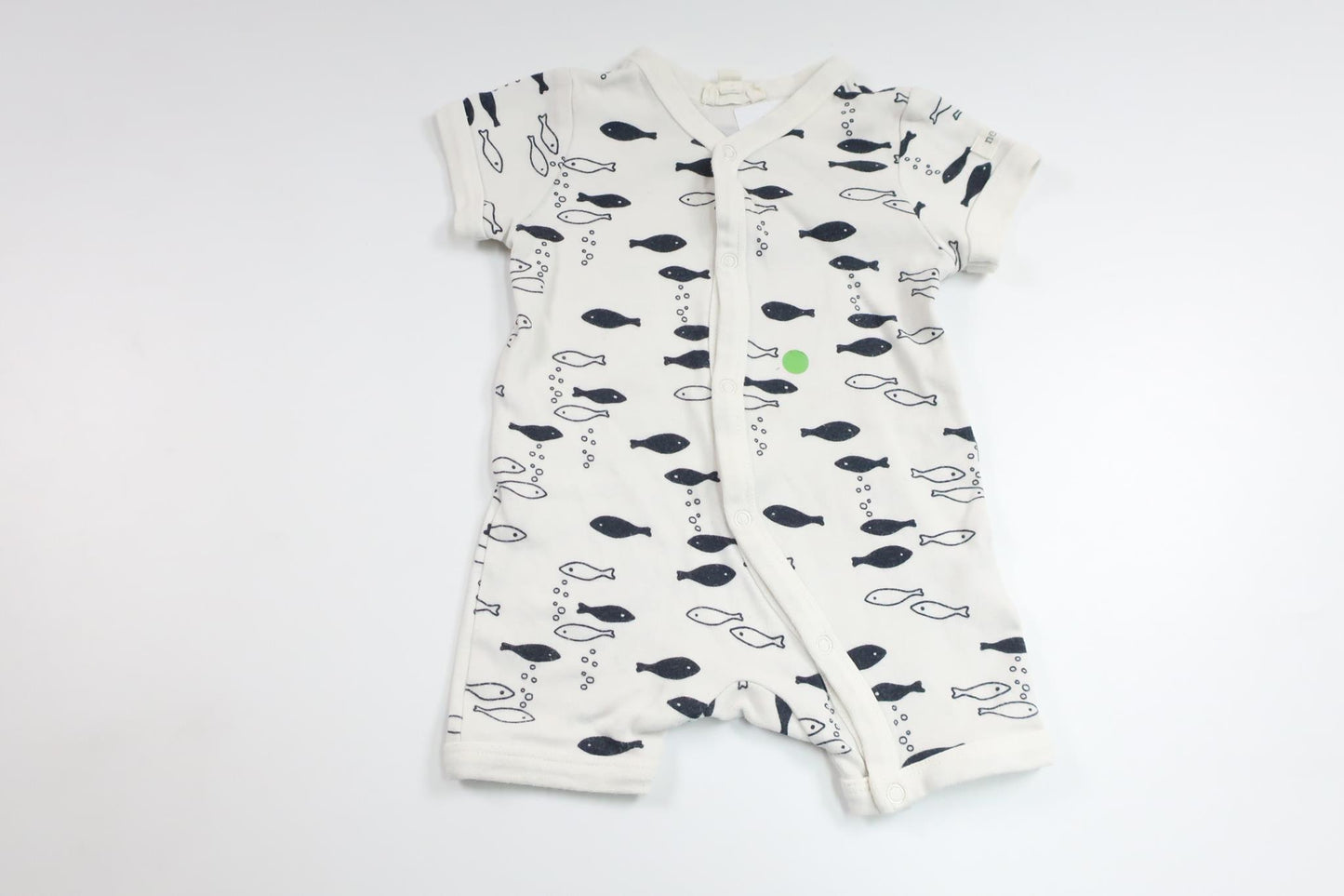 Pyjamas med fiskar från Newbie - Storlek 56 - Vit