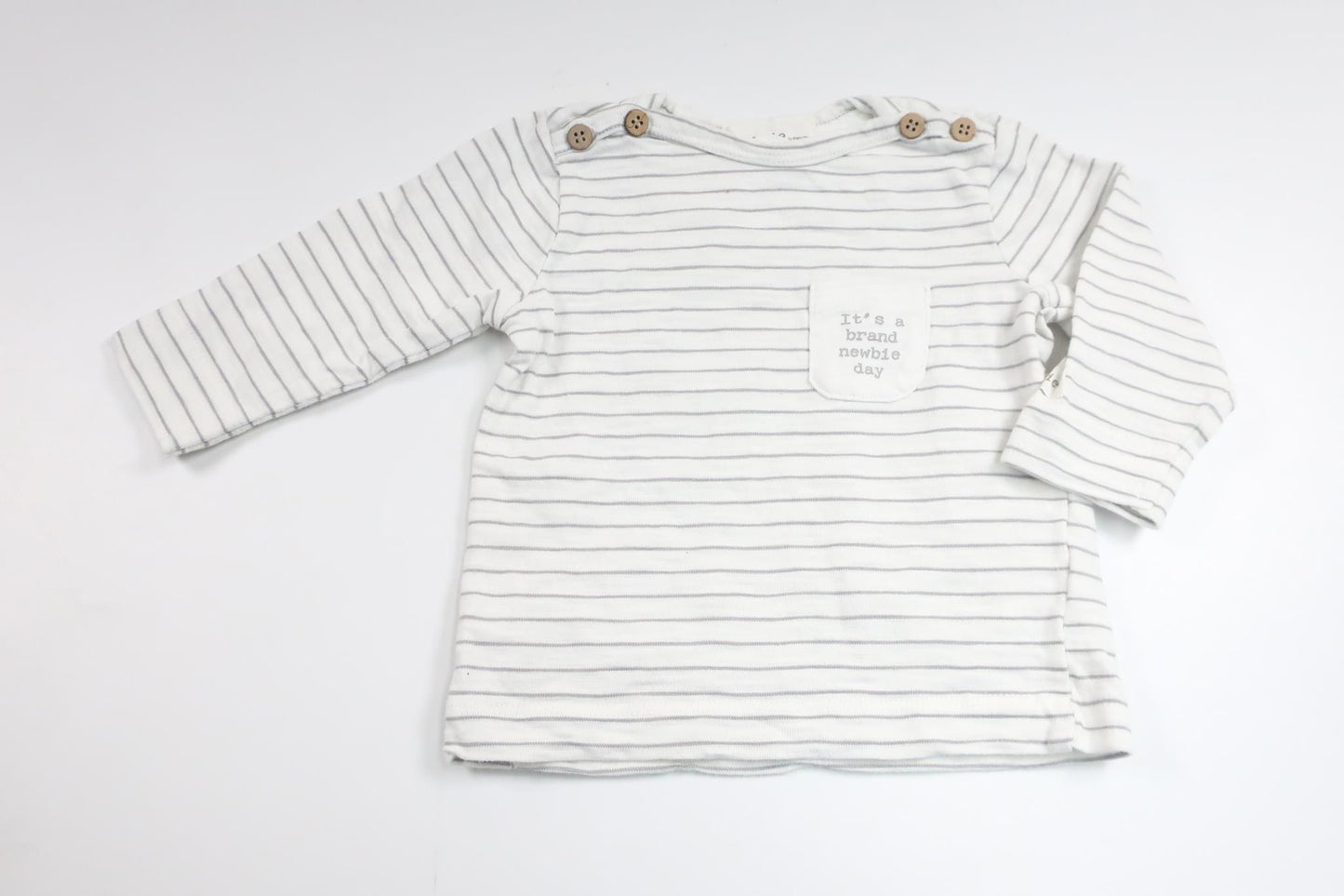 Randig tröja från Newbie - Storlek 62 - Benvit