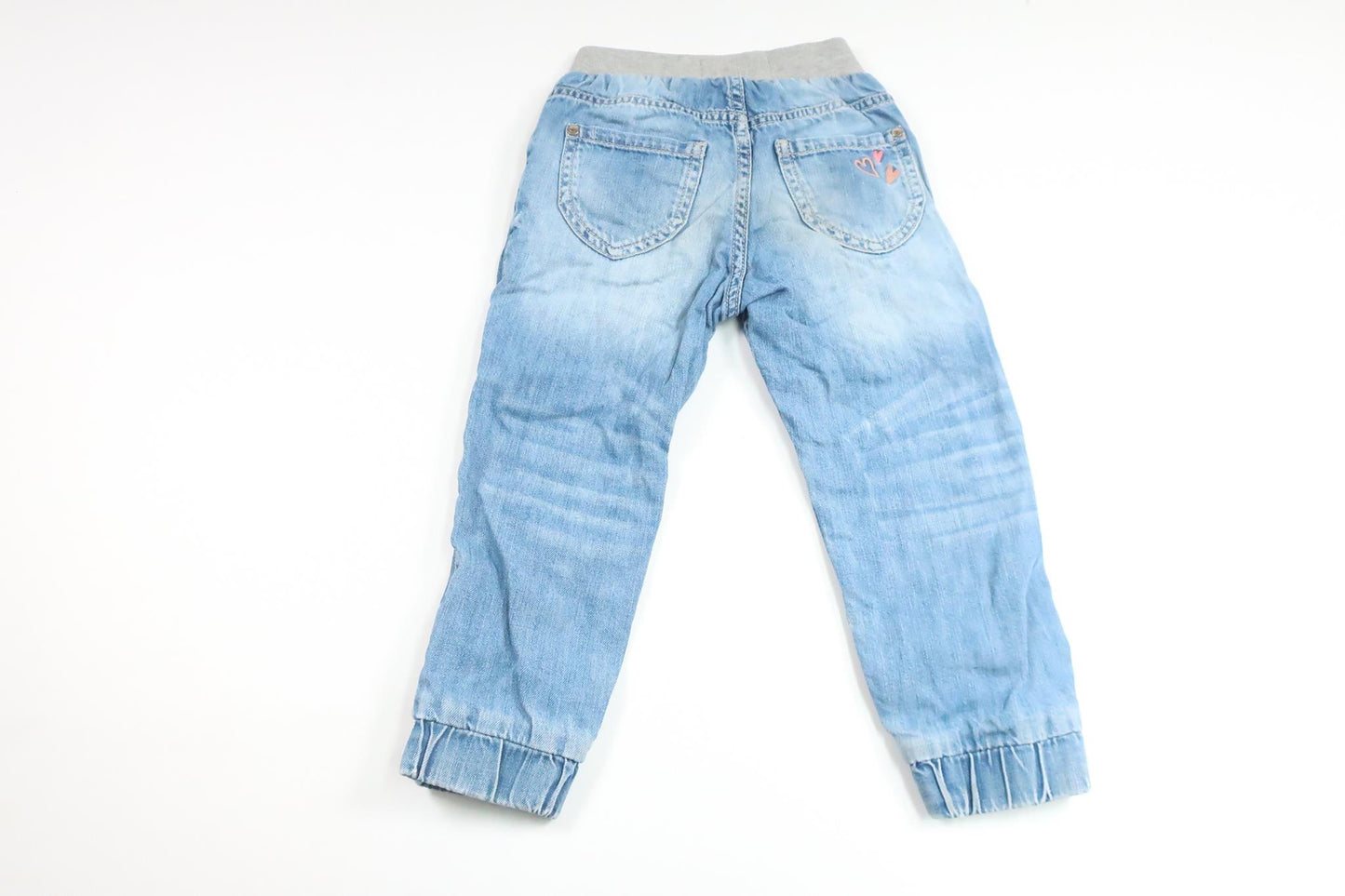 Fodrade jeansbyxor från Lindex - Storlek 98 - Denim