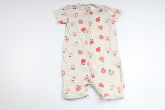 Pyjamas med äpplen från Lindex - Storlek 92 - Benvit