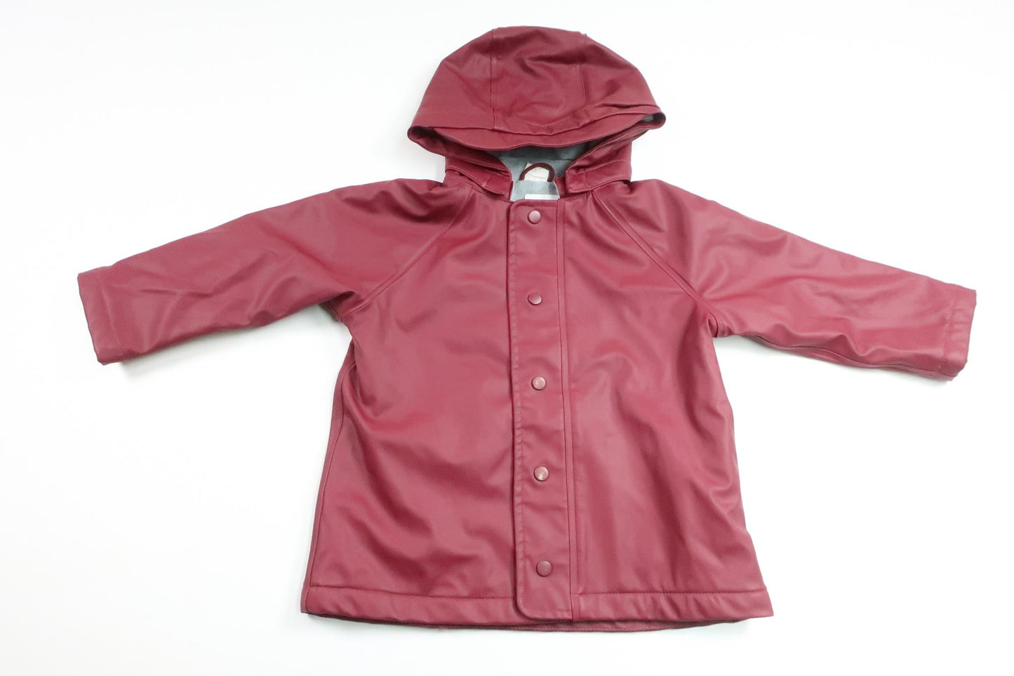 Fodrad regnjacka från H&M - Storlek 86 - Vinröd
