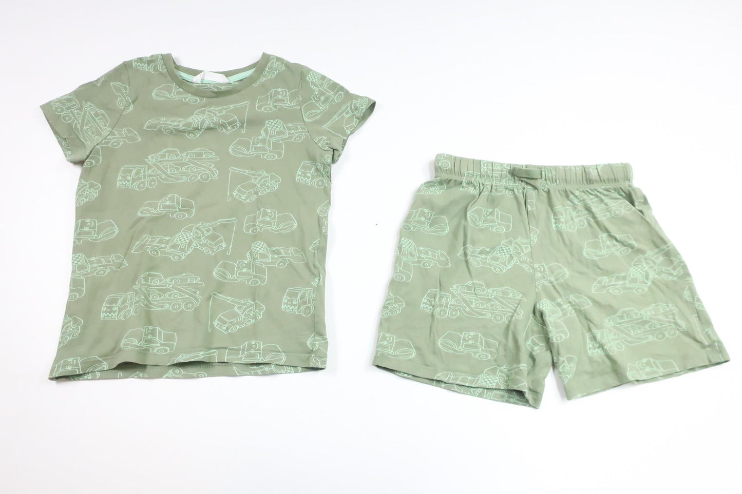 Tvådelad pyjamas från M&S - Storlek 104/110 - Grön