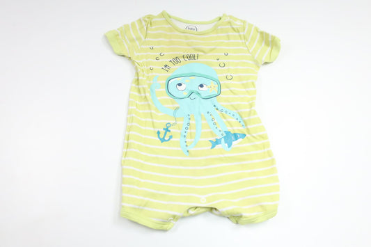 Randig pyjamas från Baby Club by C&A - Storlek 86 - Gul