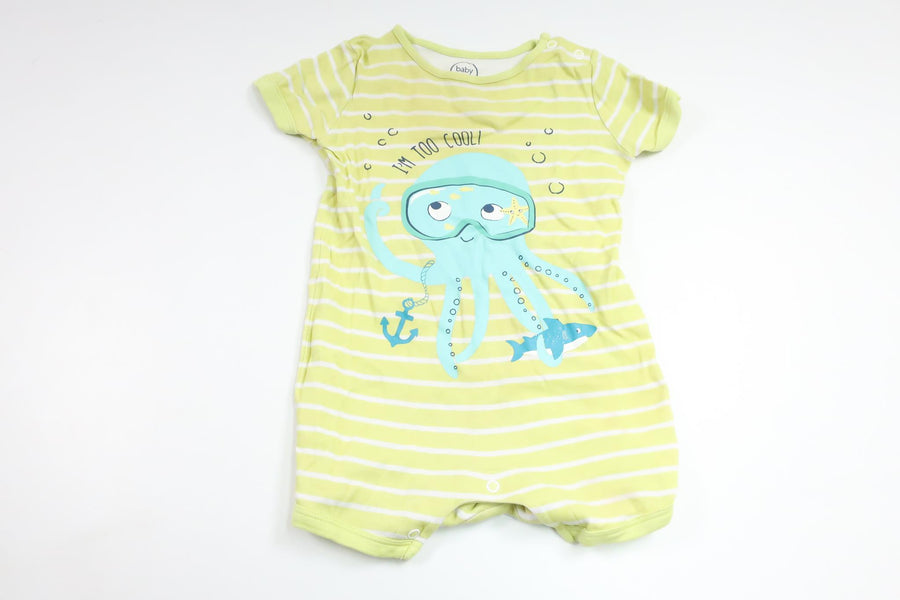 Randig pyjamas från Baby Club by C&A - Storlek 86 - Gul