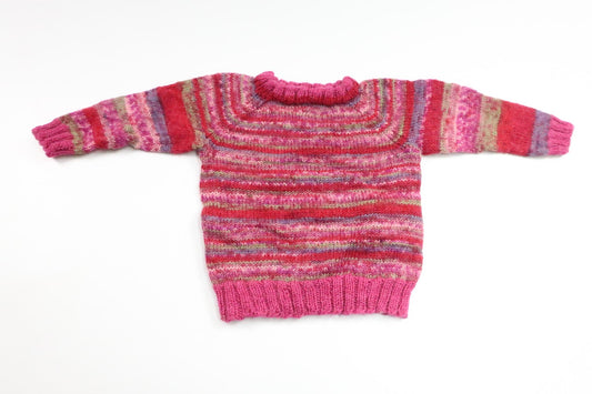 Stickad tröja från Hemstickat - Storlek 56 - Rosa