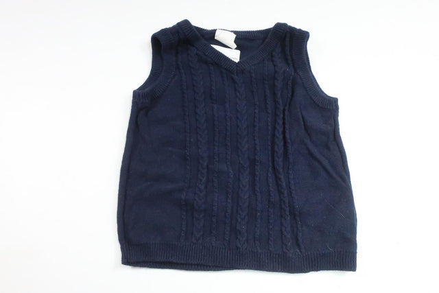 Stickad väst från H&M - Storlek 68 - Marinblå