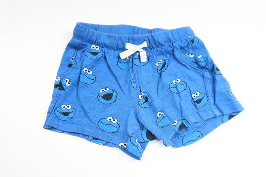 Shorts Cookie Monster från H&M - Storlek 80 - Blå