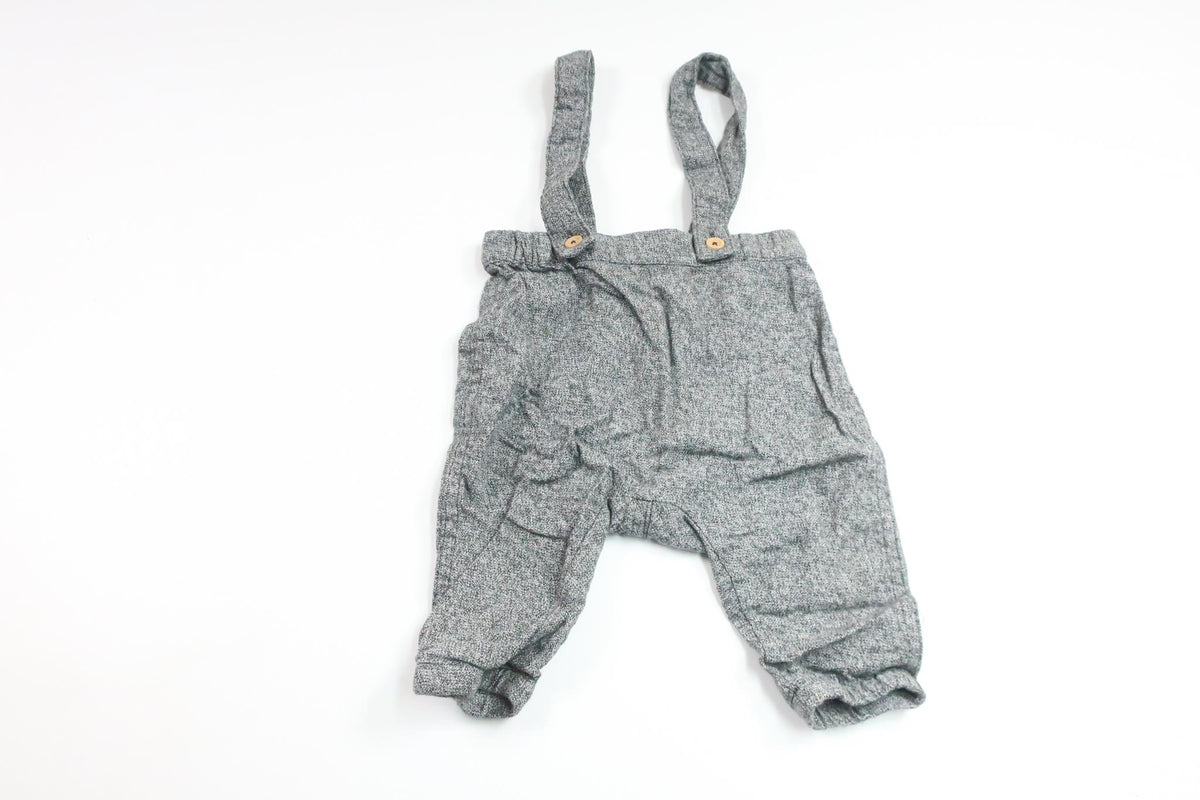 Hängselbyxor från H&M - Storlek 68 - Grå
