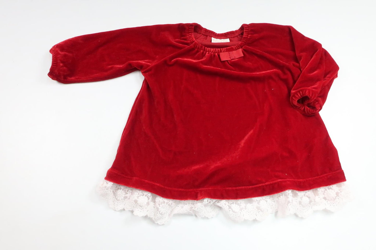 Klänning i velour från Lindex - Storlek 68 - Röd