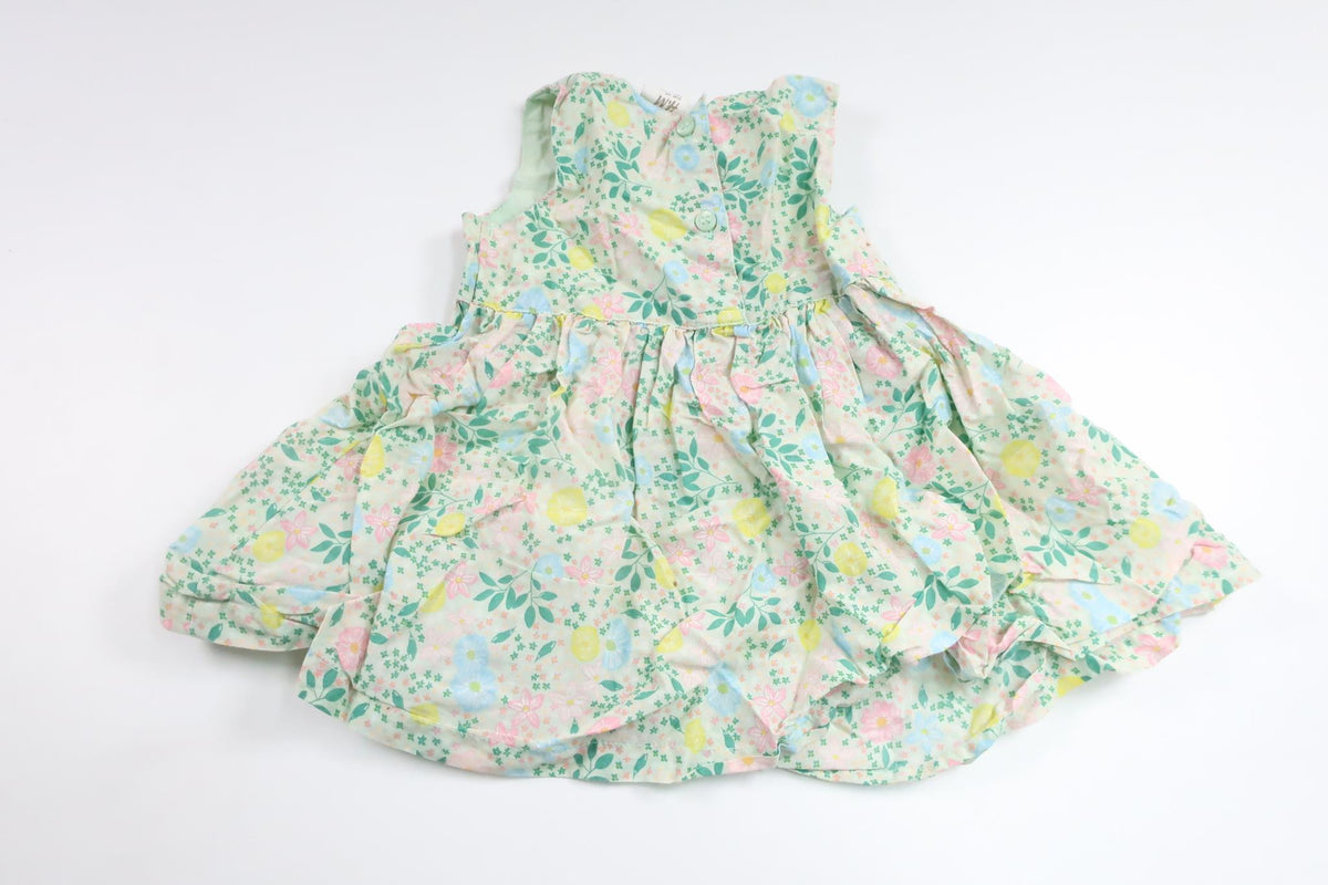 Blommig klänning från H&M - Storlek 68 - Grön
