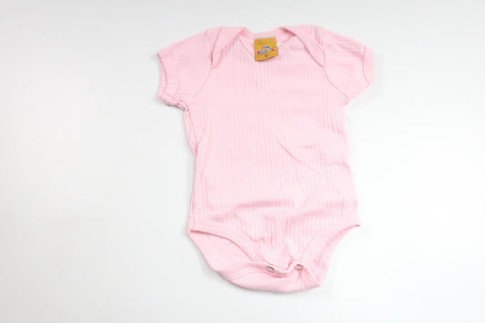 Ribbad body från Ropek - Storlek 62/68 - Rosa