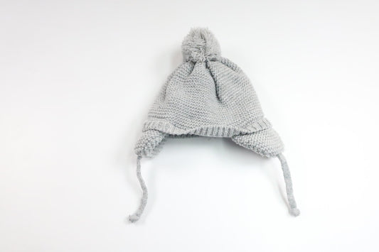 Fleecefodrad mössa från Okänt - Storlek 56/62 - Grå