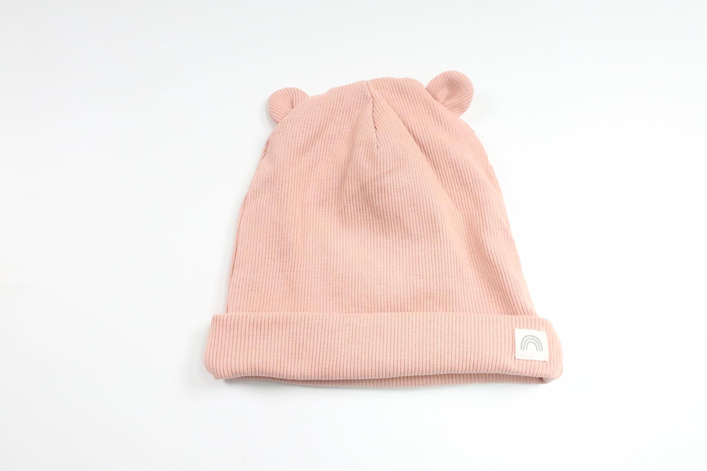 Ribbed hat with ears from Lindex - Size 44/46 - Pink