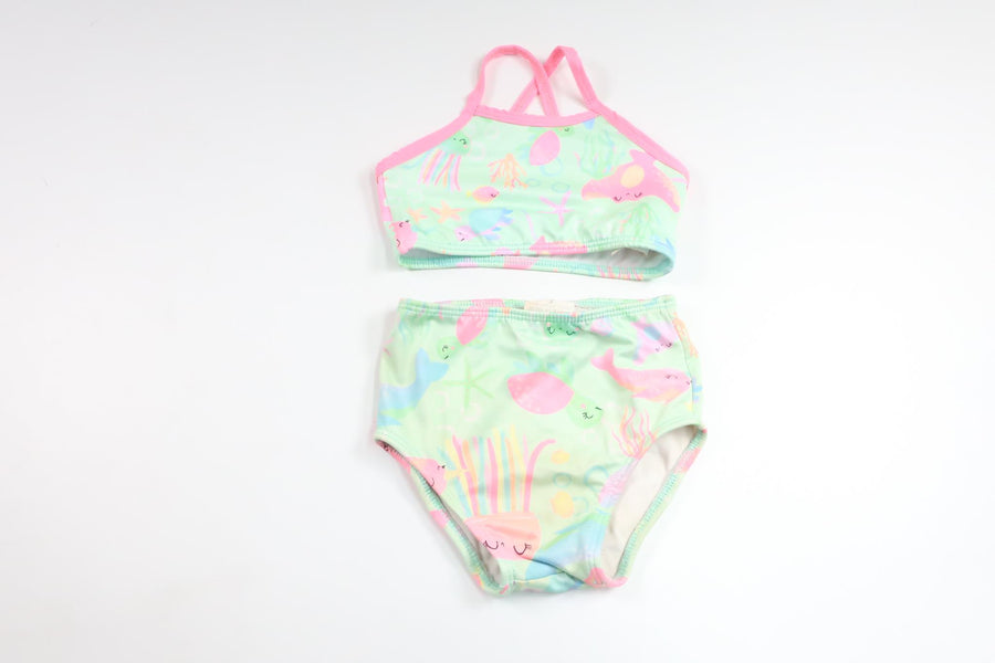 Tvådelad bikini från Okänt - Storlek 92 - Grön