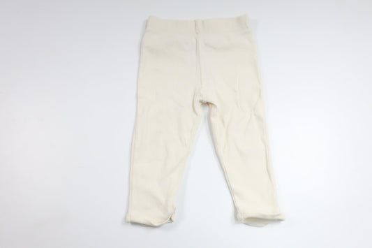 Ribbade byxor från Rikiki - Storlek 74 - Benvit