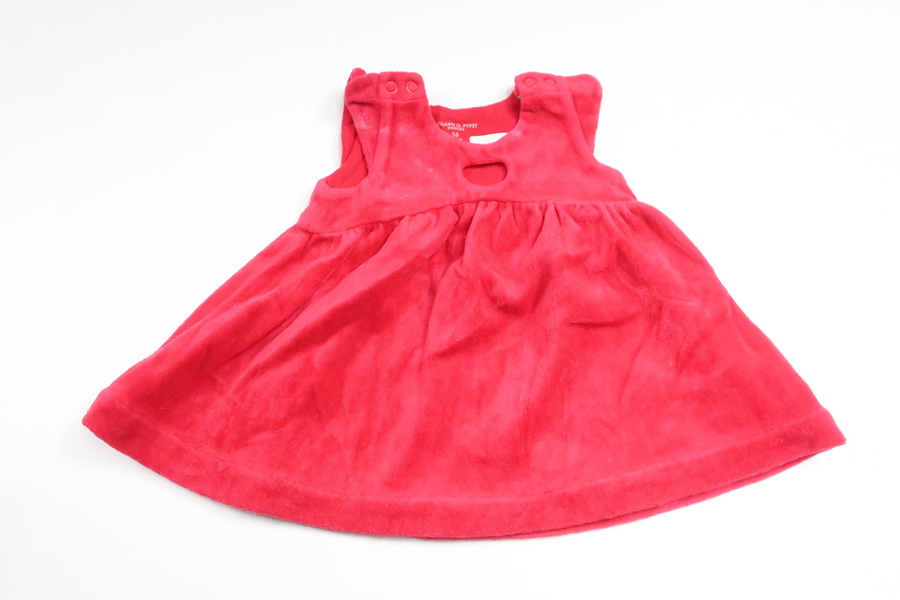 Klänning i fleece från Polarn o. Pyret - Storlek 56 - Röd