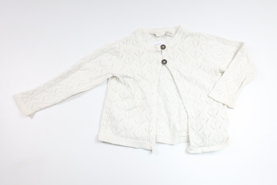 Stickad kofta från Lupilu - Storlek 74/80 - Vit