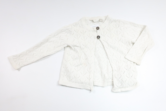 Stickad kofta från Lupilu - Storlek 74/80 - Vit