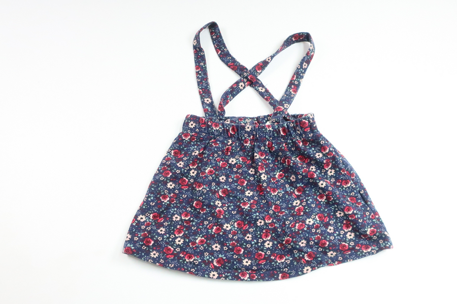 Hängselkjol från H&M - Storlek 92 - Marinblå