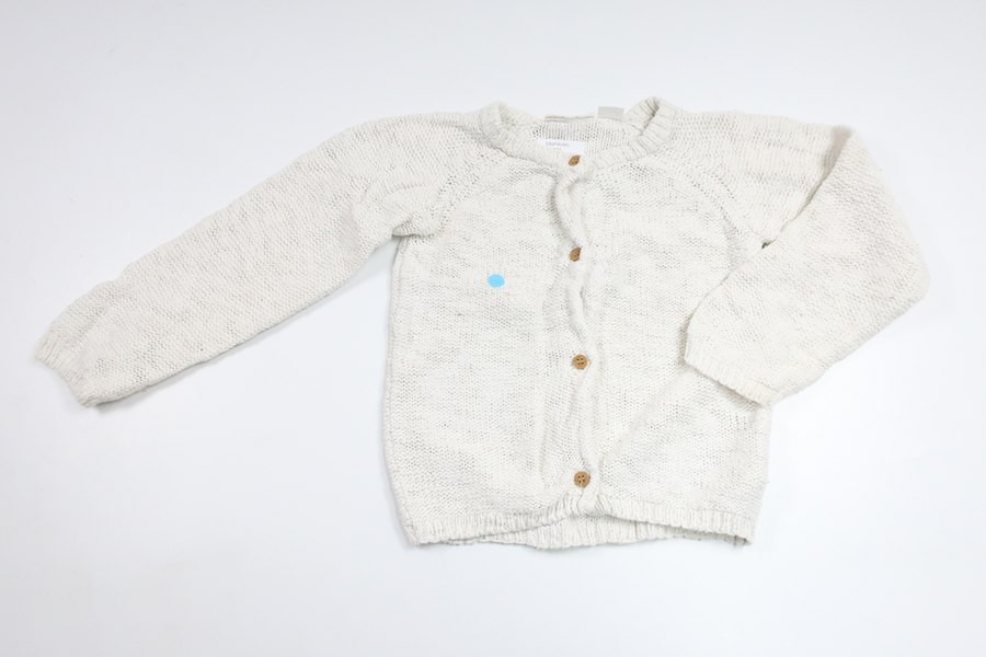 Stickad kofta från Lupilu - Storlek 86/92 - Vit