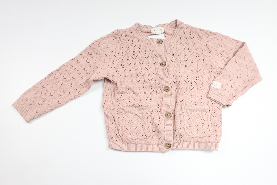 Stickad kofta från Newbie - Storlek 74 - Rosa