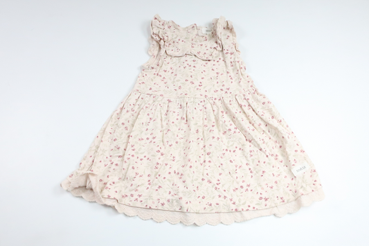 Blommig klänning från Newbie - Storlek 80 - Rosa