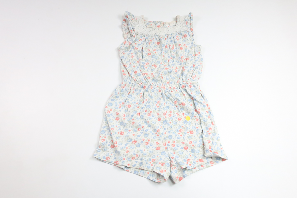 Blommig jumpsuit från Newbie - Storlek 92 - Blå