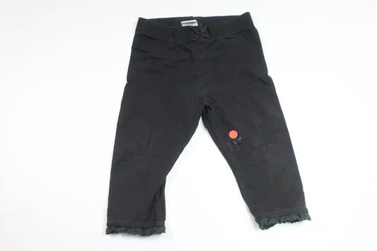 Korta leggings från Lindex - Storlek 74 - Svart