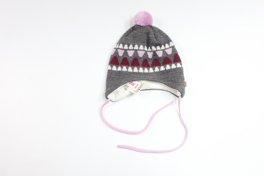 Fleecefodrad mössa i ullmix från Reima - Storlek 36/38 - Grå