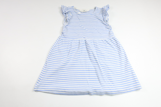 Ribbad klänning från H&M - Storlek 98/104 - Blå
