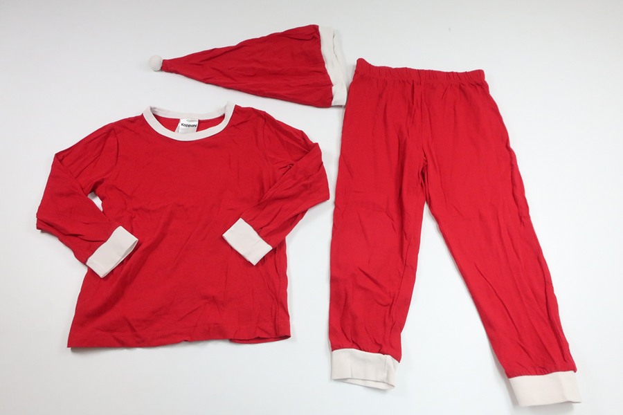 Tomtedräkt/Tomtepyjamas från Kappahl - Storlek 98/104 - Röd
