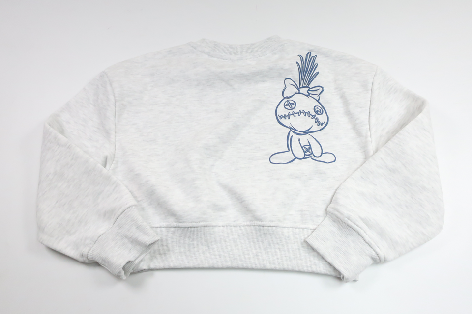 Sweatshirt med Stitch från Primark - Storlek 128/134 - Grå