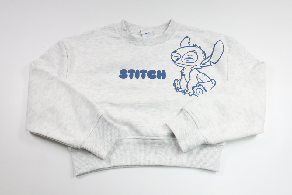 Sweatshirt med Stitch från Primark - Storlek 128/134 - Grå