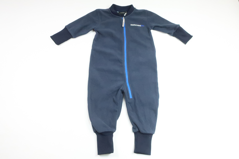 Fleeceoverall från Didriksons - Storlek 70 - Marinblå