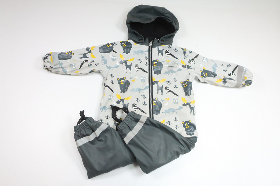 Fleecefodrad overall från Lindberg - Storlek 86 - Grå