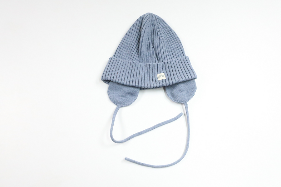 Ribbad mössa från Lindex - Storlek 48/50 - Blå