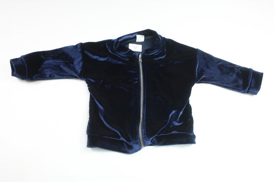 Kofta i velour från Lindex - Storlek 80 - Marinblå