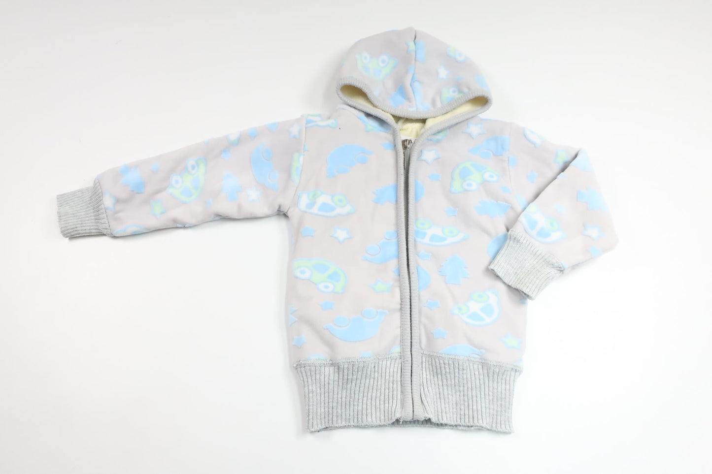 Munkjacka i fleece från Okänt - Storlek 74 - Grå