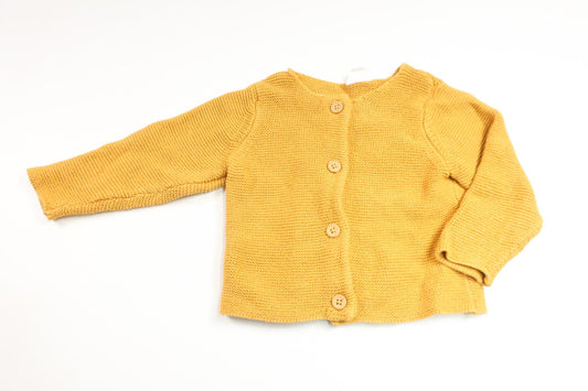 Stickad kofta från H&M - Storlek 68 - Gul