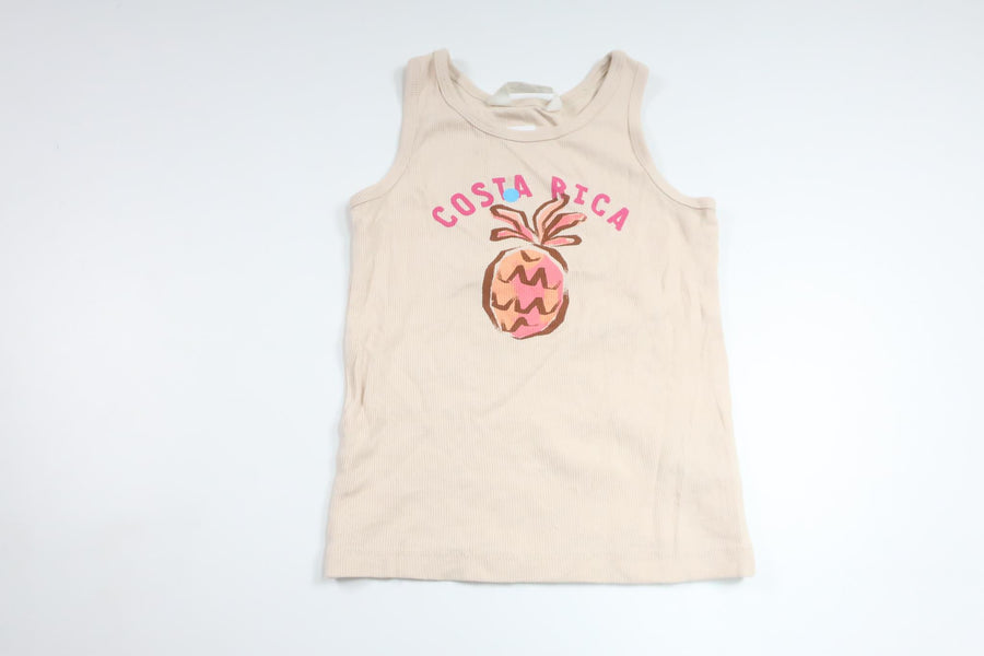 Ribbat linne från H&M - Storlek 110/116 - Beige