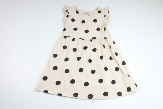 Polka dot dress from H&amp;M - Size 122/128 - Beige