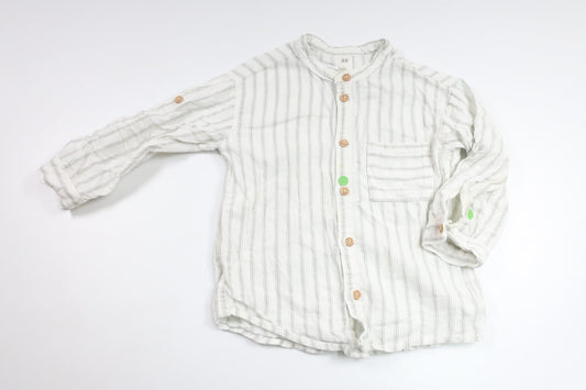 Randig skjorta från H&M - Storlek 86 - Benvit