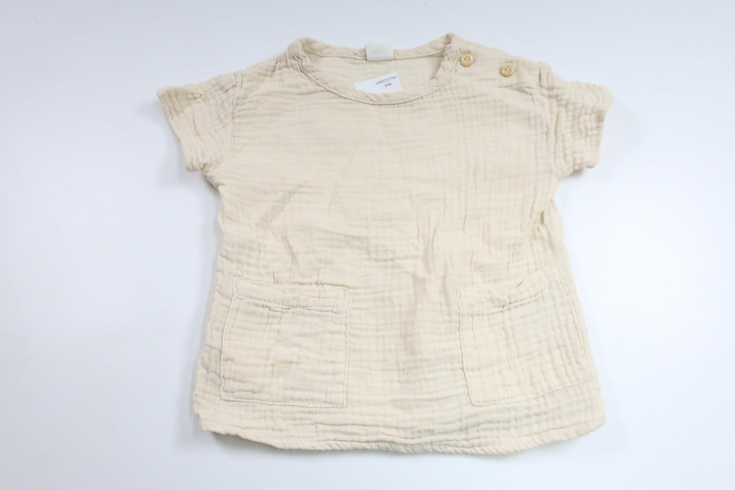 T-shirt från H&M - Storlek 86 - Benvit