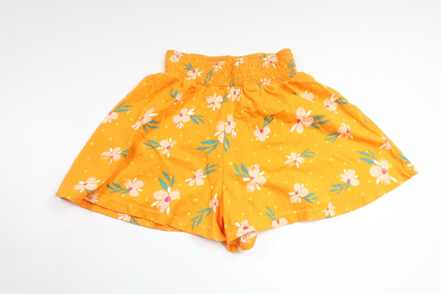 Blommiga shorts från Lindex - Storlek 110/116 - Orange