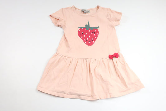 Klänning med jordgubb från Amy & Lucy - Storlek 98/104 - Rosa