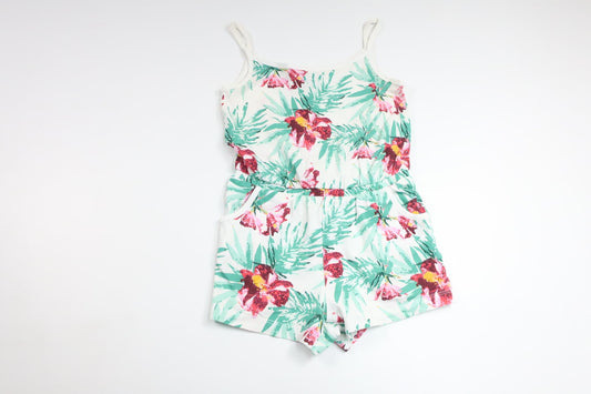 Jumpsuit med blommor från Ellos - Storlek 98/104 - Grön