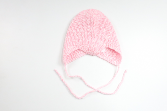 Stickad mössa från Hemstickat - Storlek 56/62 - Rosa