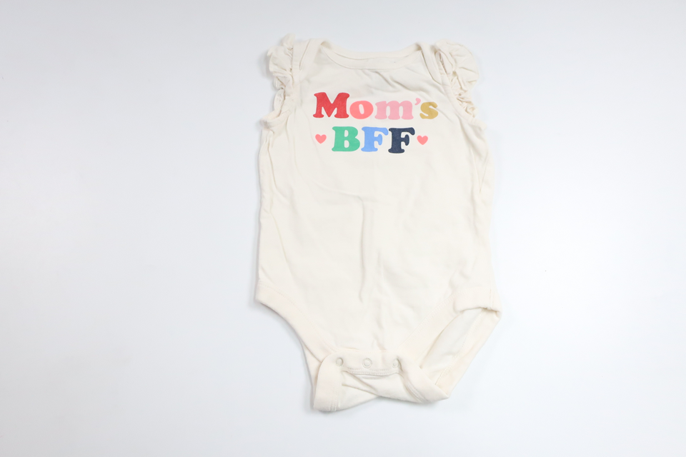 Body "Mom's BFF" från Baby GAP - Storlek 62/68 - Benvit