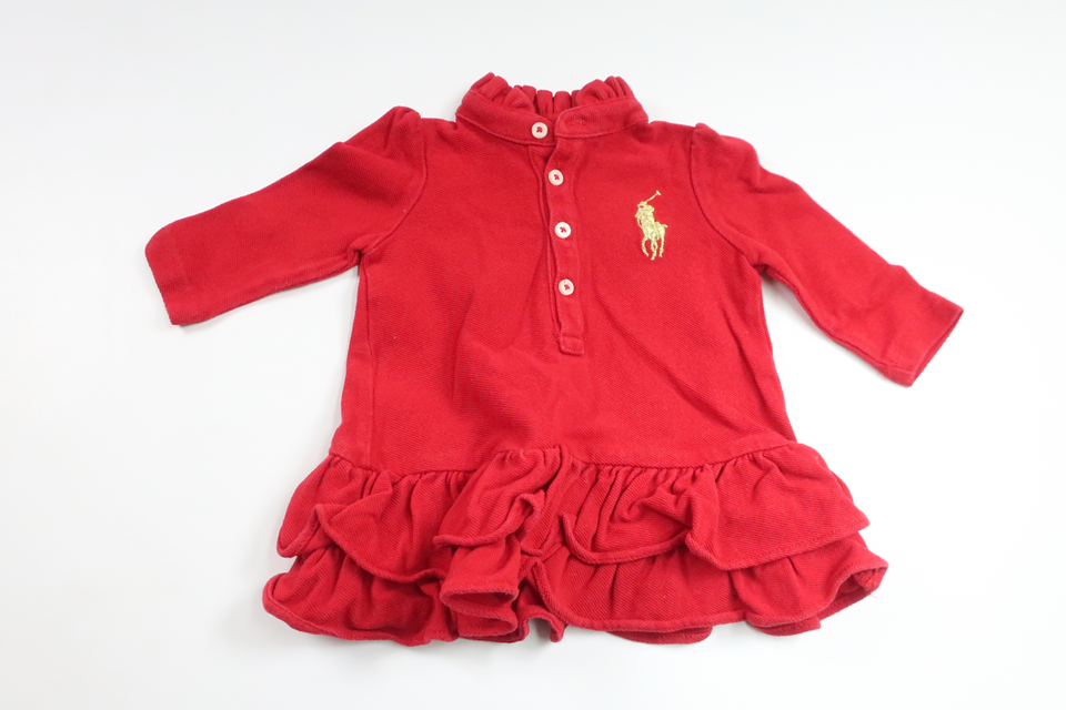 Klänning från Ralph Lauren - Storlek 62/68 - Röd